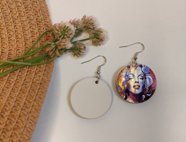Personalized Wooden Sublimation Earrings Vancouver-8