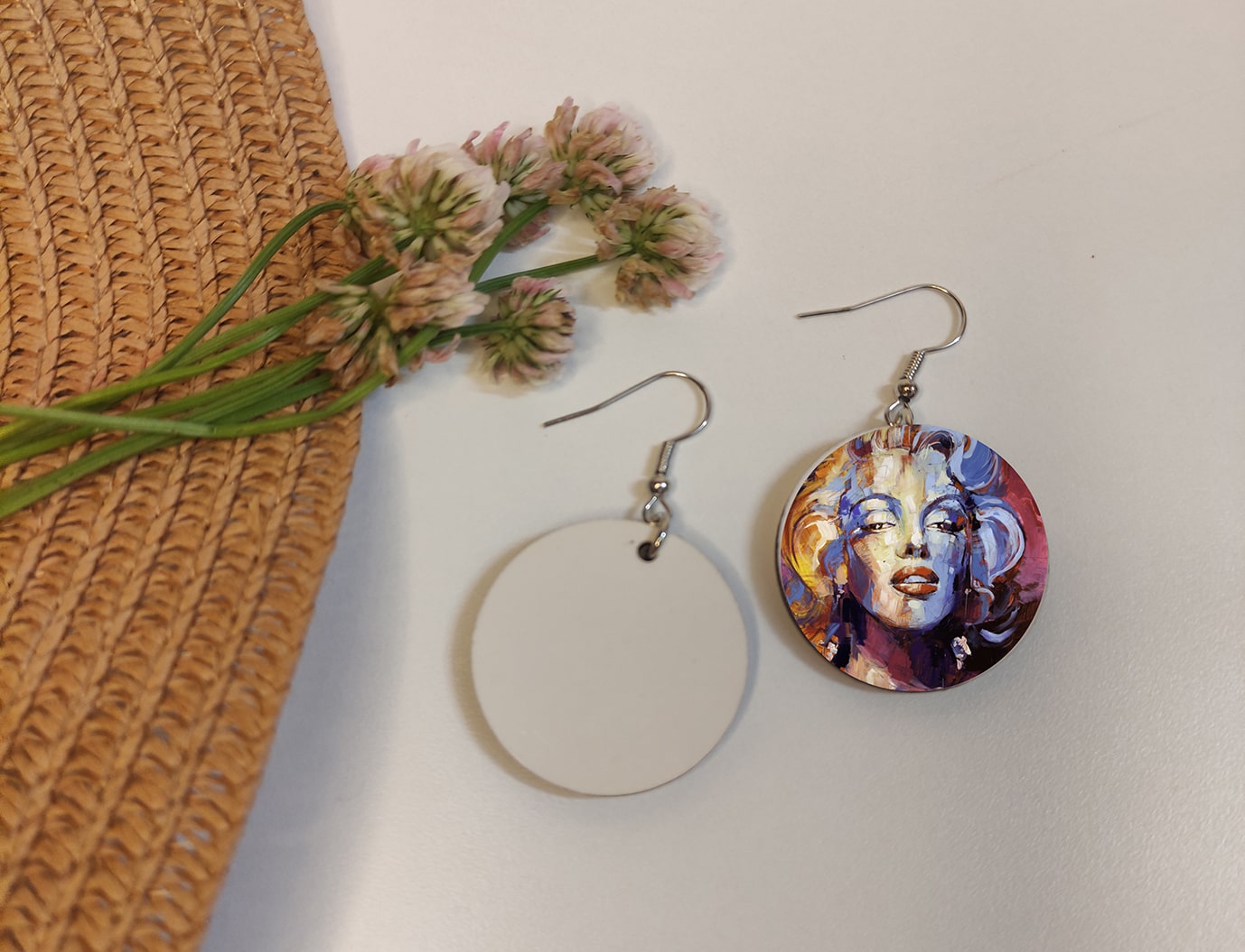 personalized sublimation earrings