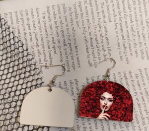 Personalized Wooden Sublimation Earrings Vancouver-11