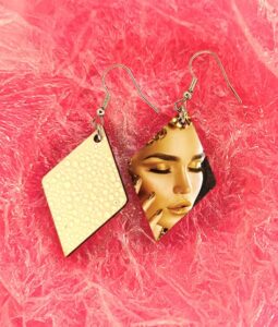 Personalized Wooden Sublimation Earrings Vancouver-5