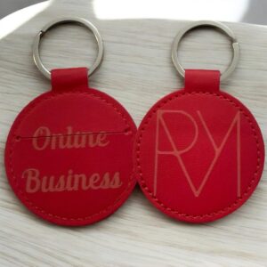personalized smart leather keychain in Vancouver-2