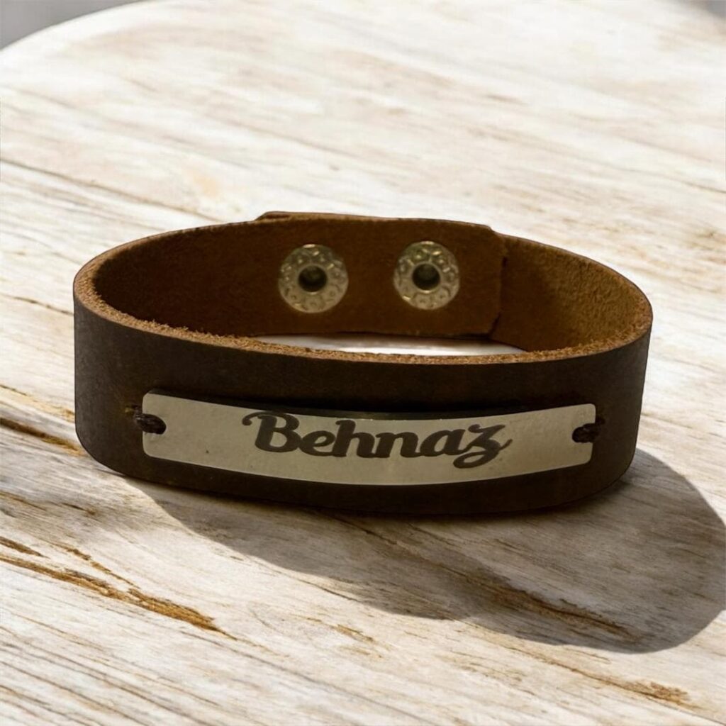 personalized engraved buffalo leather in vancouver