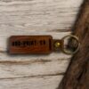 personalized laser engraved wooden keychain in vancouver