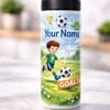 Personalized soccer water bottle with name Vancouver custom kids sports bottle stainless steel