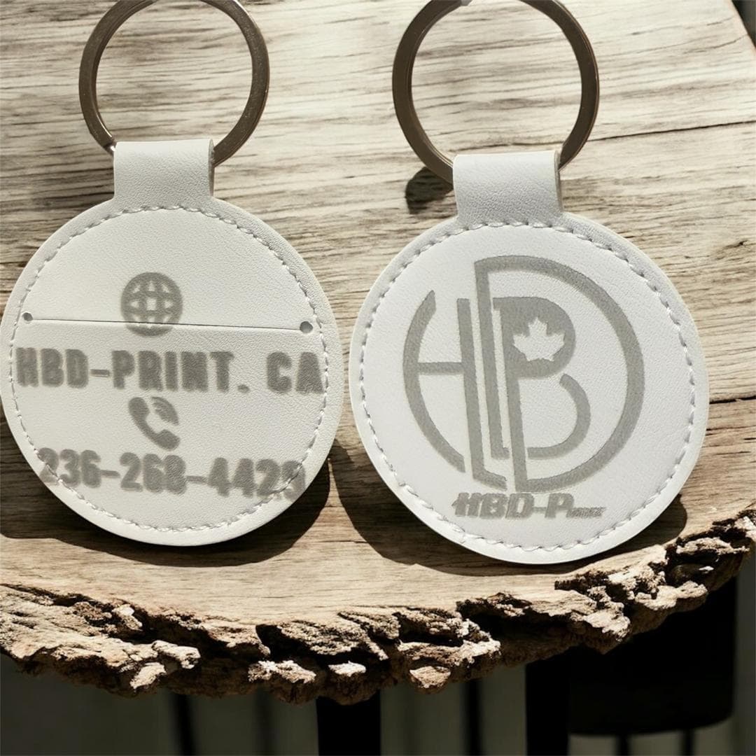 Personalized Smart Leather Keychain in Vancouver