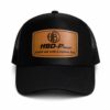 laser engraved leather patch hat