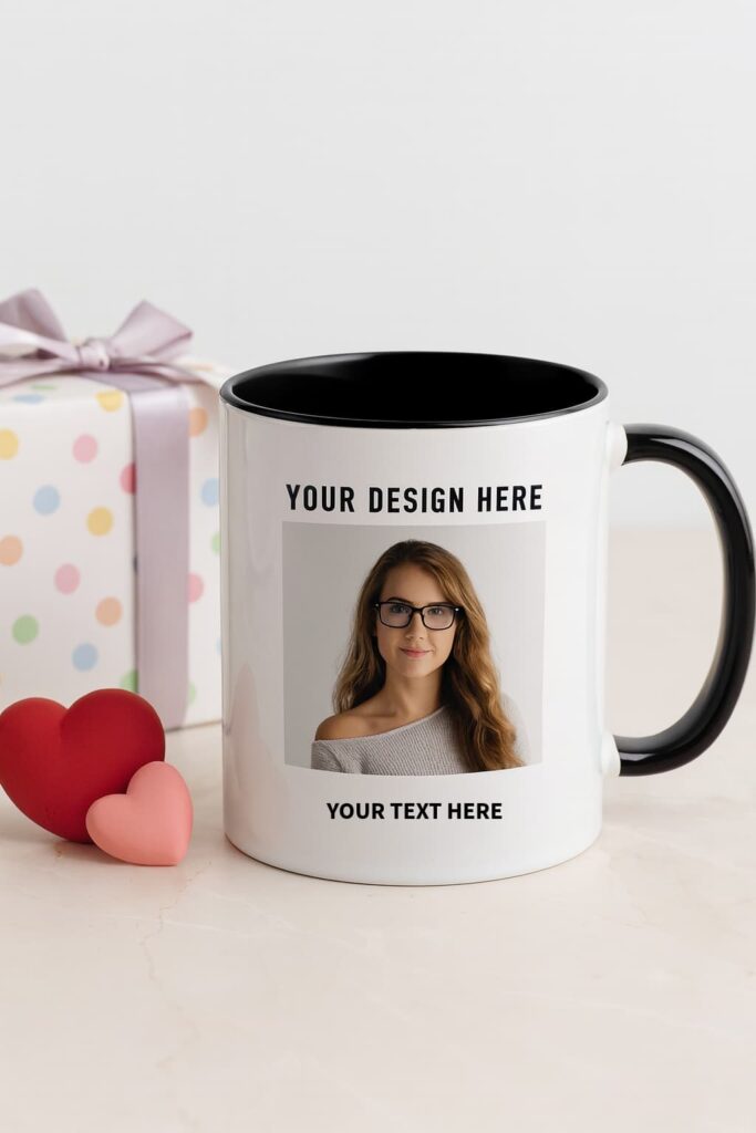 custom mugs vancouver with photo and text