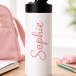 Personalized water bottle with name customization made locally in Vancouver, BC
