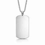Custom photo dog tag necklace personalized stainless steel engraved pendant Vancouver
