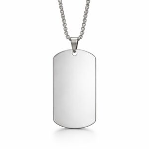 Custom photo dog tag necklace personalized stainless steel engraved pendant Vancouver