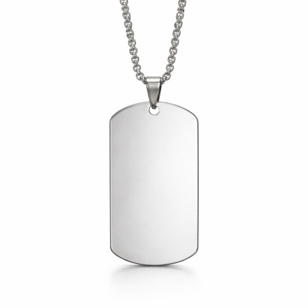 Custom photo dog tag necklace personalized stainless steel engraved pendant Vancouver
