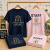 Custom DTF printed daycare staff T-shirts featuring colorful branded uniforms for childcare centers, preschools, and early learning programs in Vancouver.